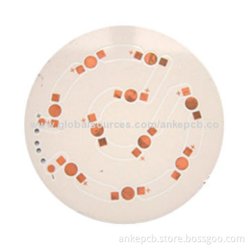 Aluminum PCB with white color, metal core pcb, quick-turn and mass production, no MOQ